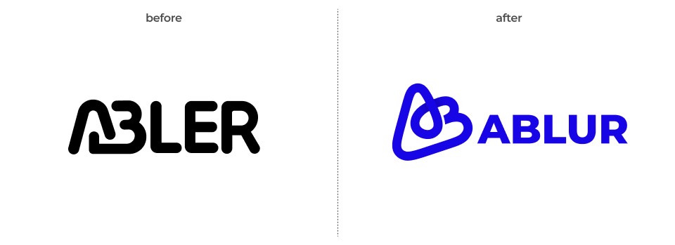 ABLUR Logo Evolution